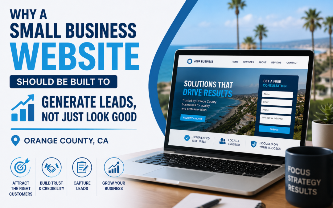 Why a Small Business Website Should Be Built to Generate Leads in Orange County, CA