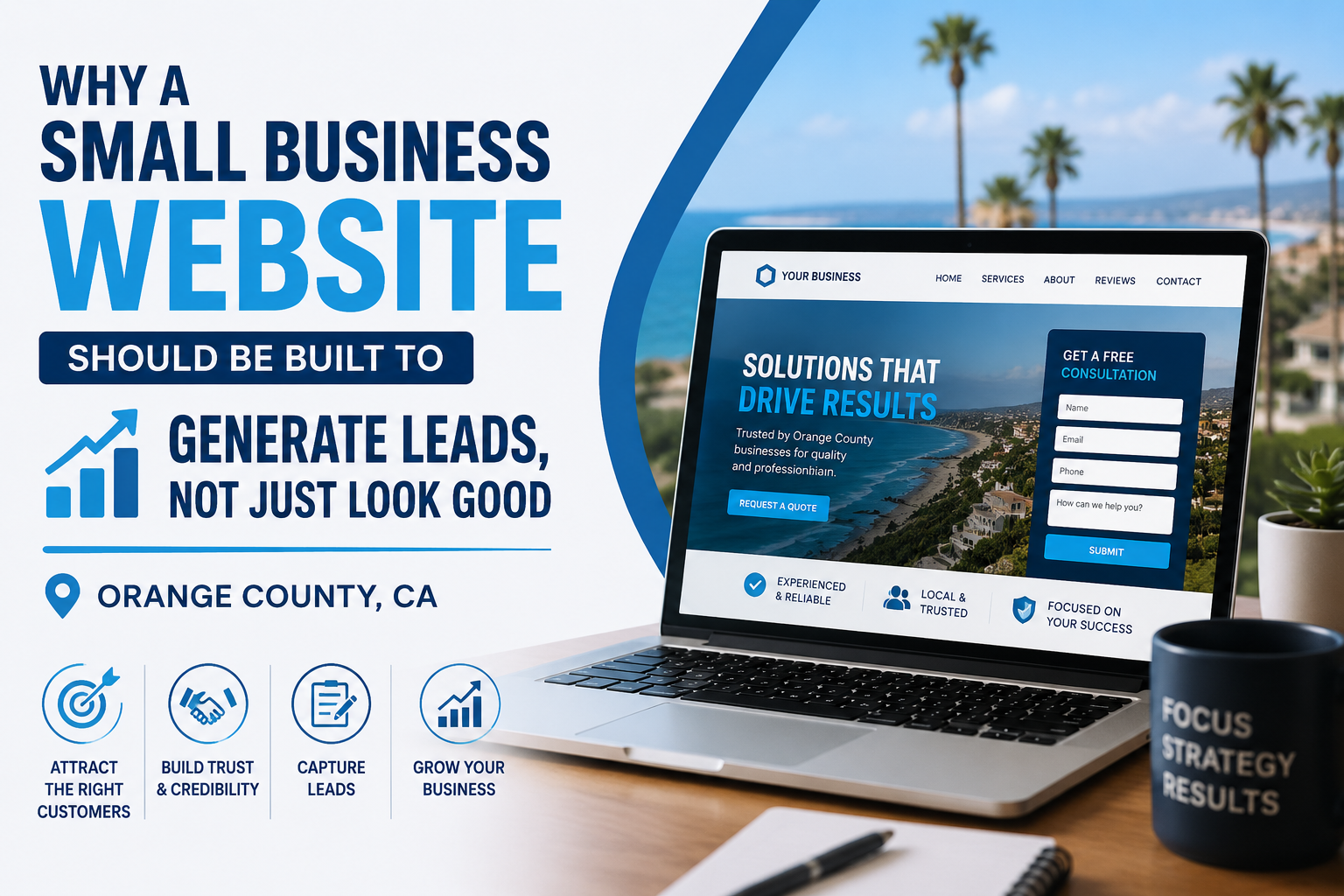 Why a Small Business Website Should Be Built to Generate Leads in Orange County, CA